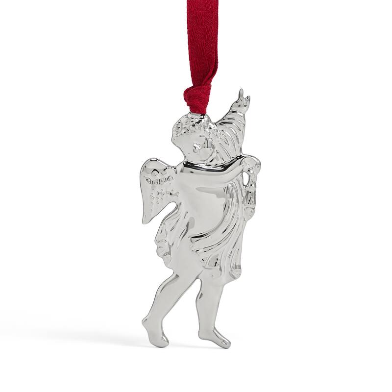 Wedgwood Festive Raphael Ornament, Silver Coated