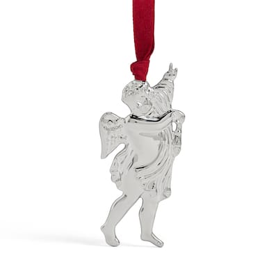 Wedgwood Festive Raphael Ornament, Silver Coated