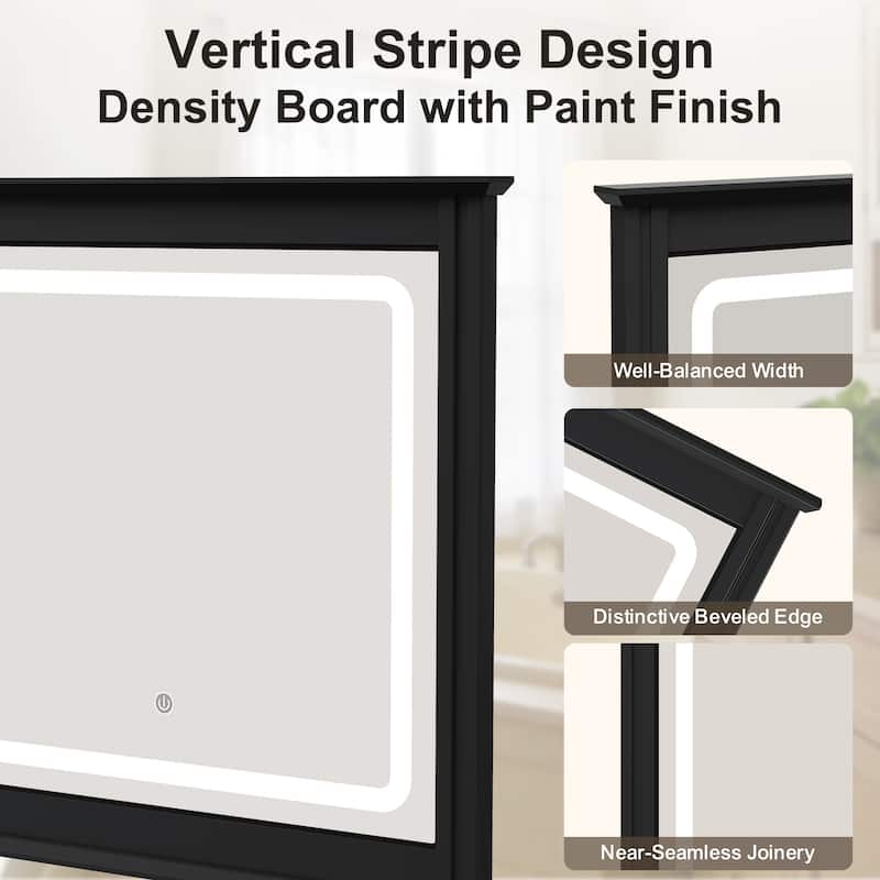 Smart LED Vanity Mirror with 3-Color Light