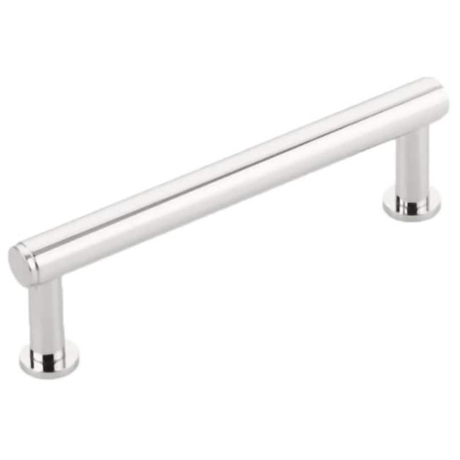 Schaub and Company Pub House 4" Center to Center Smooth Bar Solid - Polished Chrome