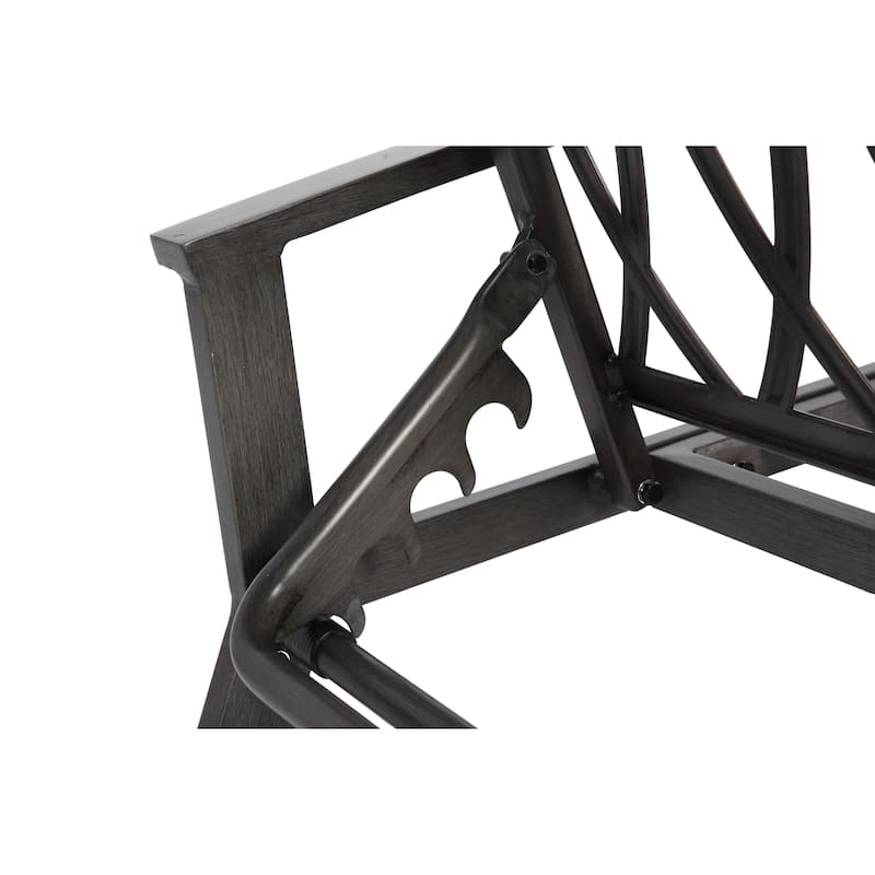 Cast Chaise Lounge，Adjustable Reclining Rust-Resistant Aluminum Cast Poolside Chaise Lounge Furniture