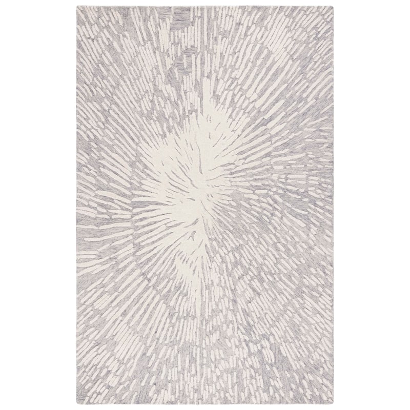 SAFAVIEH Handmade Metro Donatienne Modern Wool Rug - 6' x 9' - Grey/Ivory