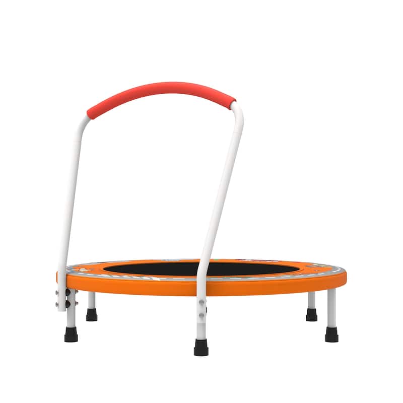 36 inch Mini Trampoline for Kids Ages 1-6 Indoor Outdoor Trampoline with Handle Fun for Kids