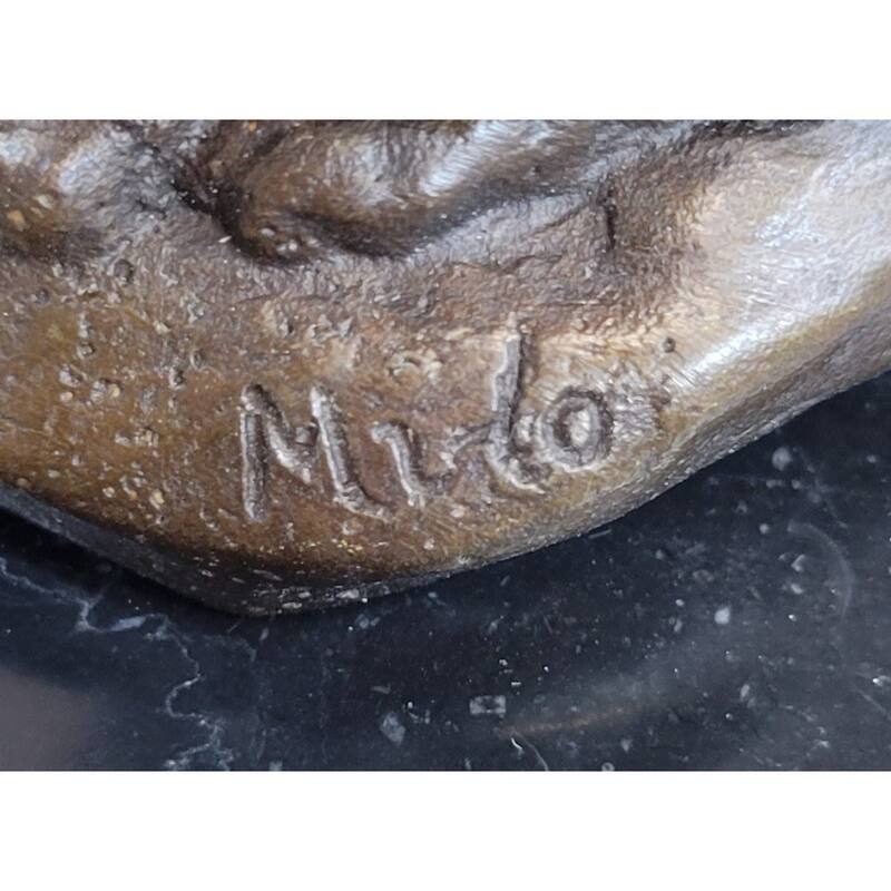 Signed Original House Imitative Cat Hot Cast Bronze Statue Sculpture Figurine Home Decor