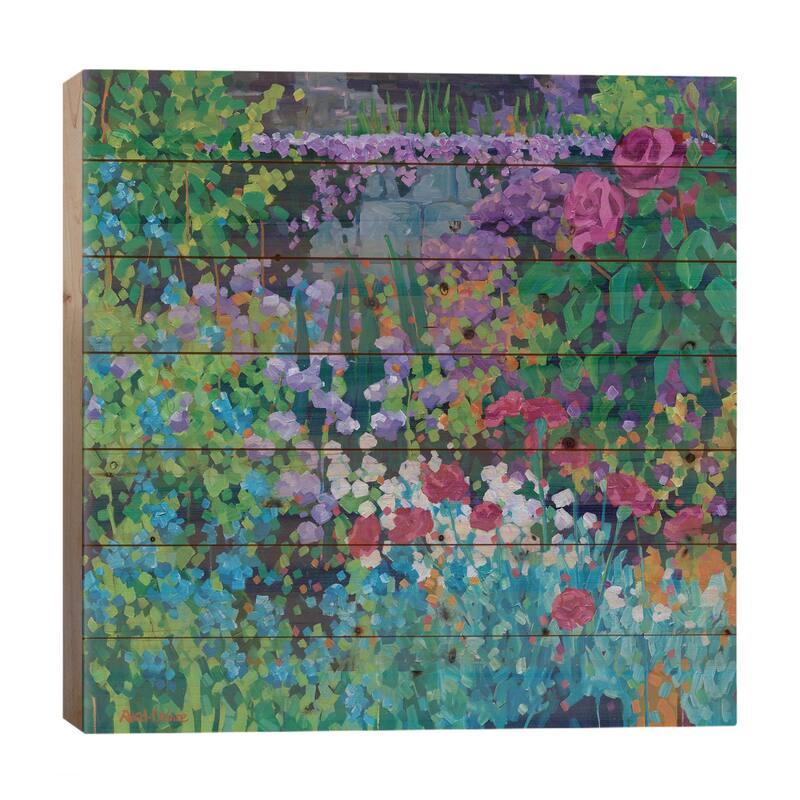 Magic At Misselthwaite Print On Wood by Melissa Read-Devine - Multi-Color - 26x26x1.5
