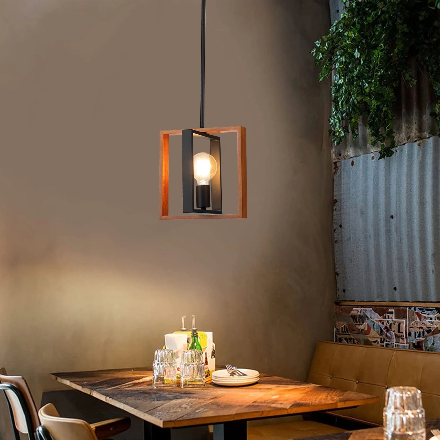 Geometric cage pendant light on sale