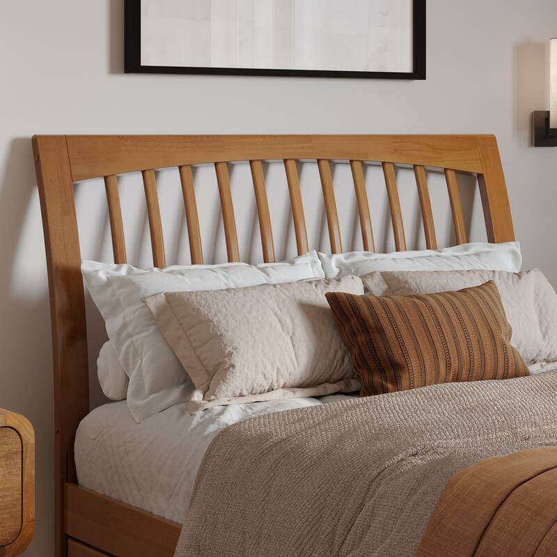 Roslyn Platform Bed with Panel Footboard and Twin Trundle