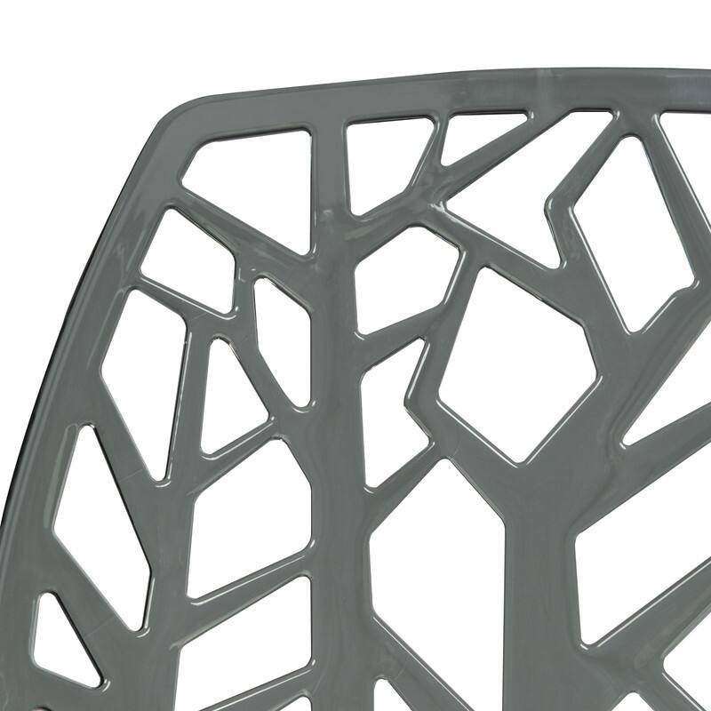 Cornelia Modern Stackable Dining Chair with Cut-out Design Accent Side Chair for Dining rooms, Patios, or Kitchens (Set of 4)