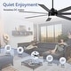 preview thumbnail 11 of 173, 42/48/52/56/62-IN LED Ceiling Fan with Light Kit and Remote(5/7-Blade)