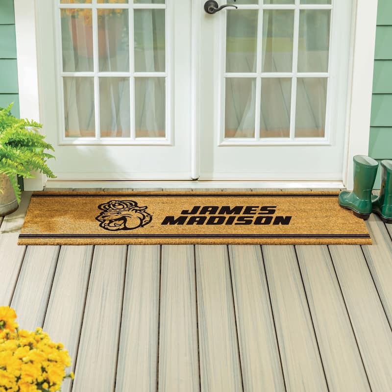 James Madison University Monochrome Indoor/Outdoor Coir Door Mat