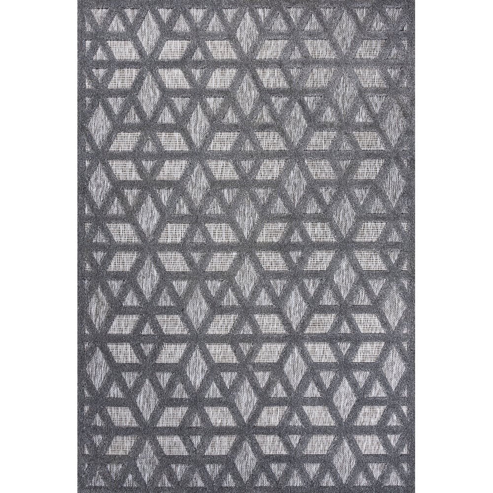 JONATHAN Y Peralta Neutral Geometric Indoor/Outdoor Area Rug
