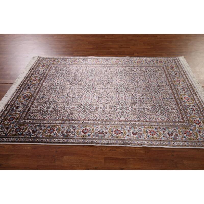 Turkish Tabriz Traditional Rug Machine Made Silk & Polyester Carpet - 5'1" x 7'5"