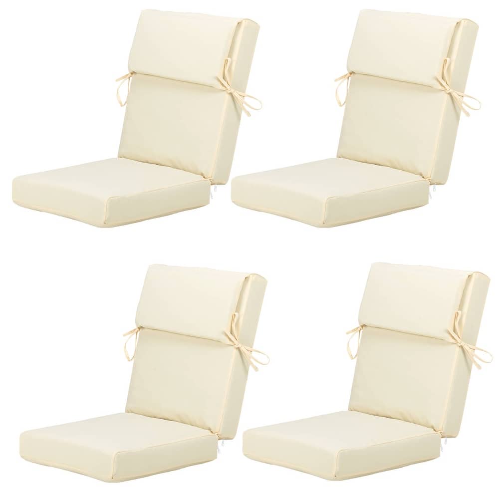 Aoodor Patio High Back Chair Cushions Set of 4