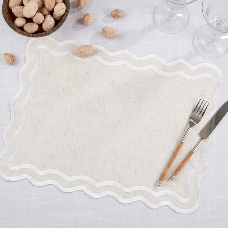 Eco Scallop Border Placemat (Set of 4)