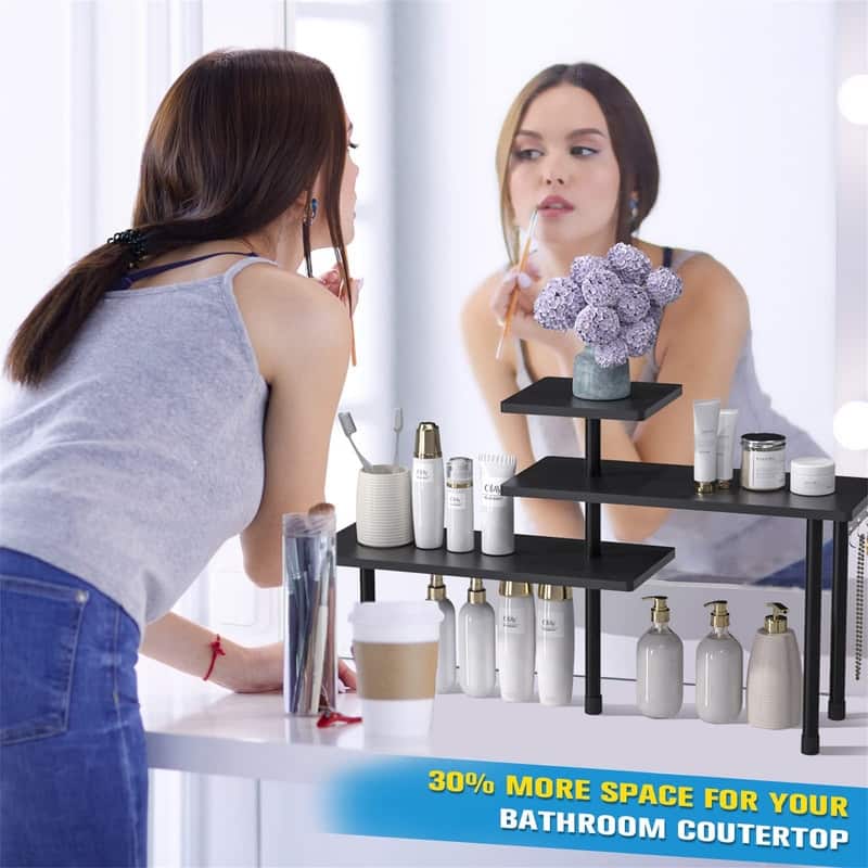 Bathroom Organizer Countertop Corner Shelf