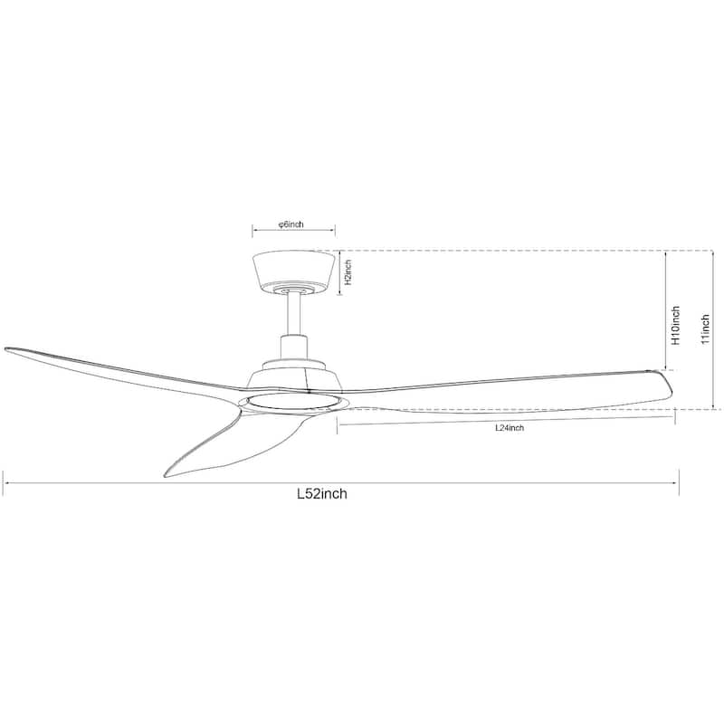 Lucci Air Moto 52-inch Ceiling Fan