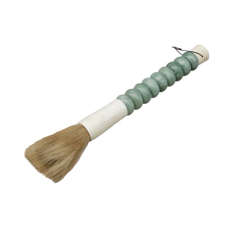 Artissance 16" Large Green Jade Abacus Calligraphy Brush - Green