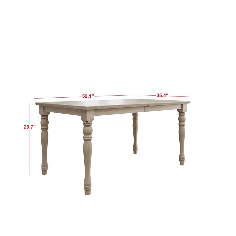Clayfell 7-Piece Mayfield Dining Set With Turned Legs