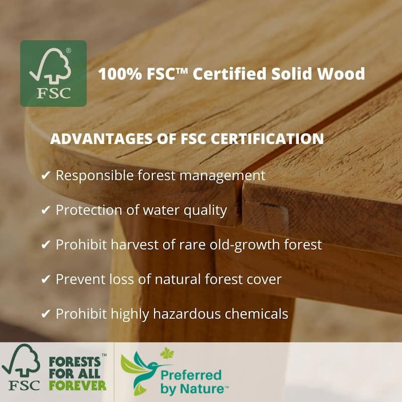 Amazonia FSC Reclaimed Teak Outdoor Patio Dining Set