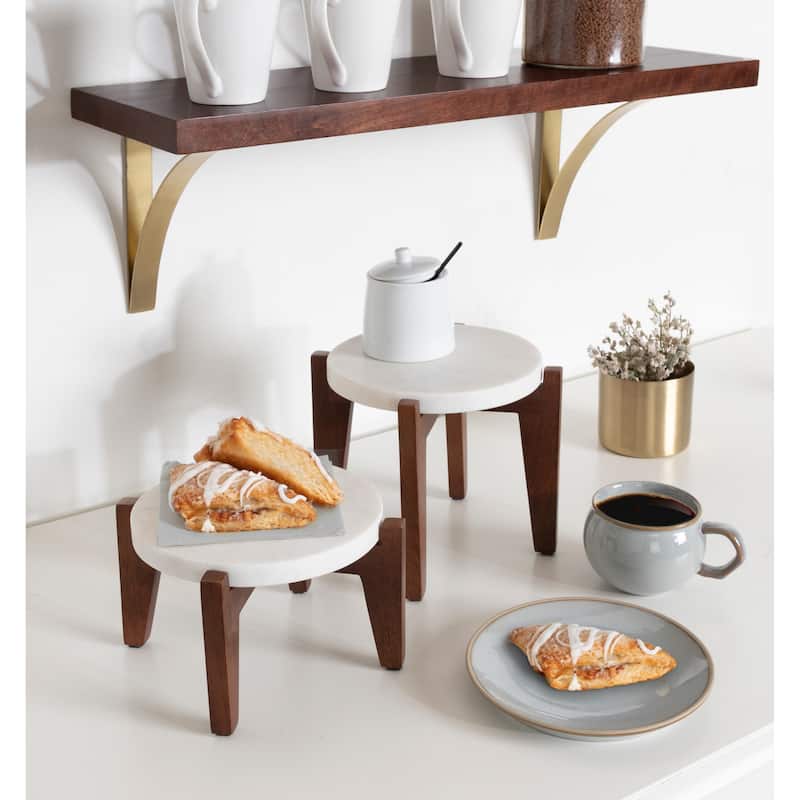 Kate and Laurel Icelyn Round Plant Stand Set