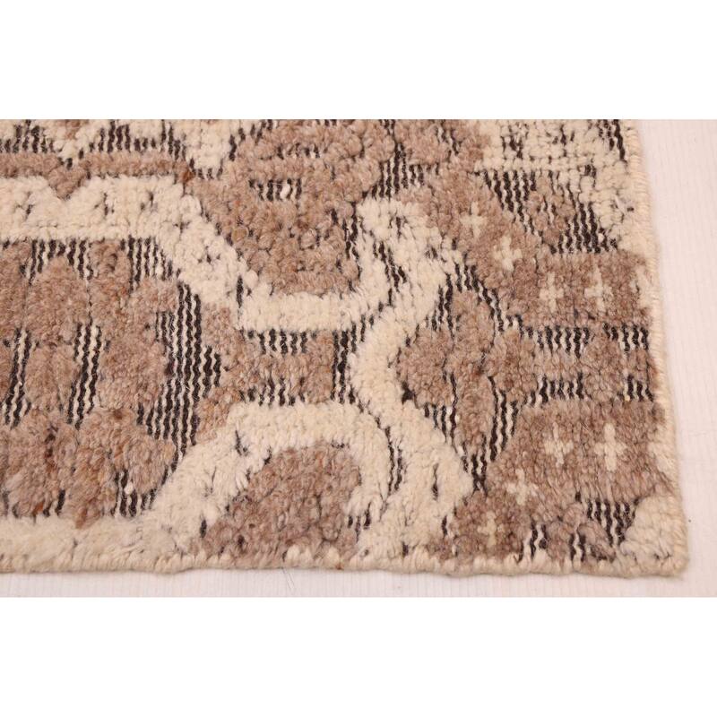 ECARPETGALLERY Hand-knotted Tangier Tan Wool Rug - 8'4 x 10'2