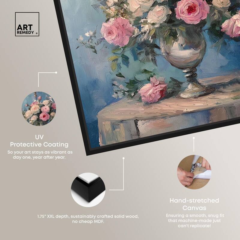 Romantic Roses Canvas by Art Remedy