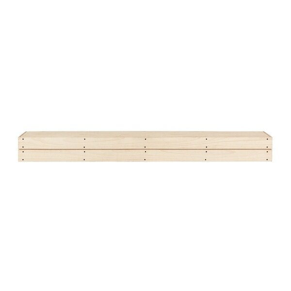60” Beige Cades Cove Pallet Mantel Shelf Unfinished - N/A