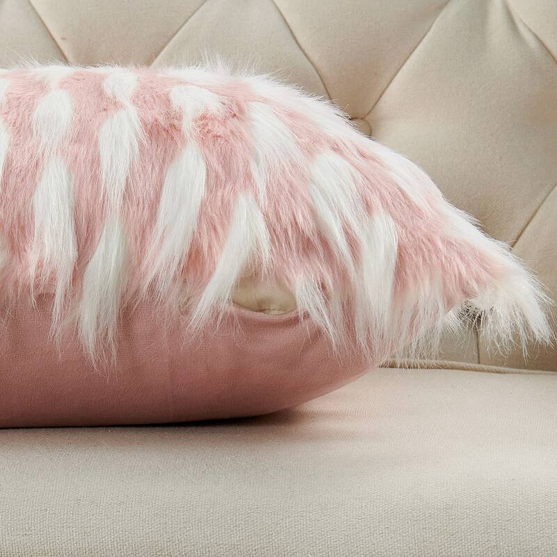 Highlight Lamb Shaggy FauxFur 2 Piece Pillow Shell Set, NO INSERT