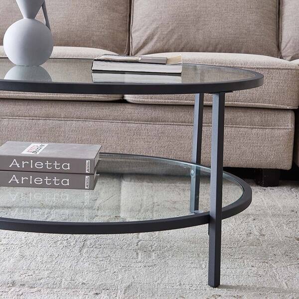 Shop Glass Coffee Table Side Table With Large Storage Space Overstock 32313037