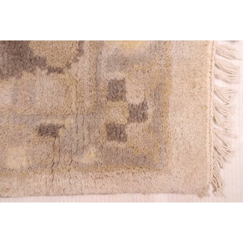 ECARPETGALLERY Hand-knotted Royal Oushak Light Grey Wool Rug - 10'2 x 13'11