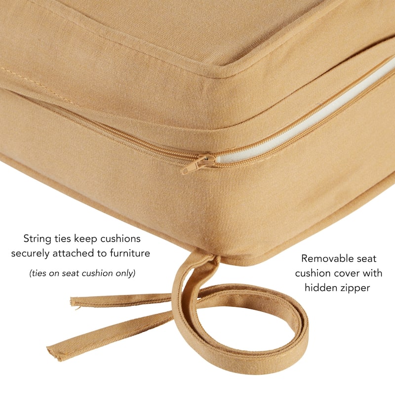 Sunbrella 2-Piece Premium Deep Seat Outdoor Cushion Set