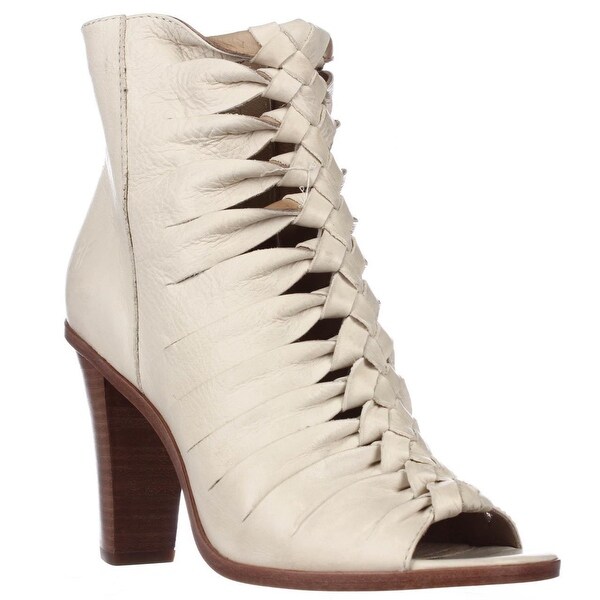frye peep toe booties
