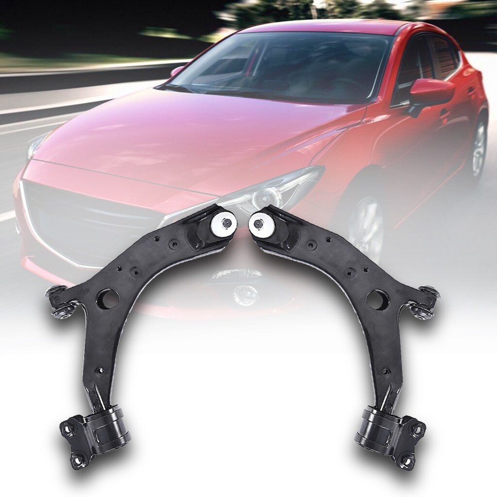 AM Autoparts Front Lower Control Arm & Ball Joint Pair For Mazda 3 & 5 (2004-2014) - Set Of 2
