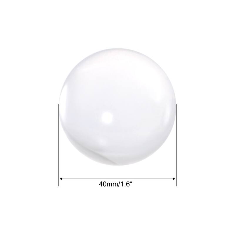 Acrylic Contact Juggling Balls Sphere Ornament, 2 Pcs - Clear - 40mm