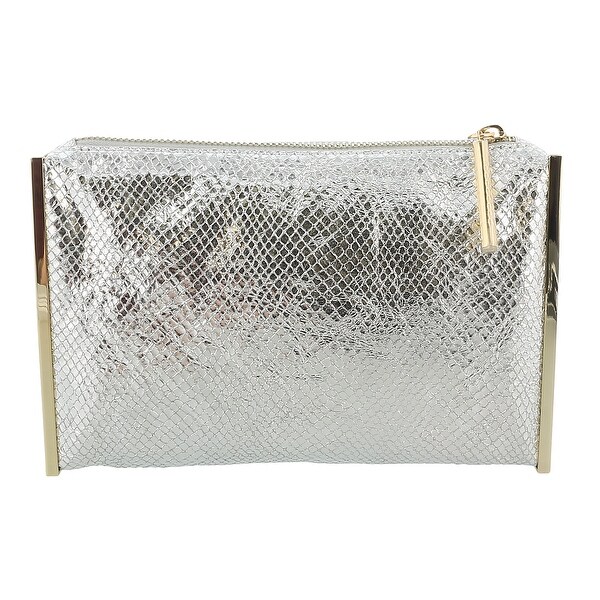 silver pouch clutch