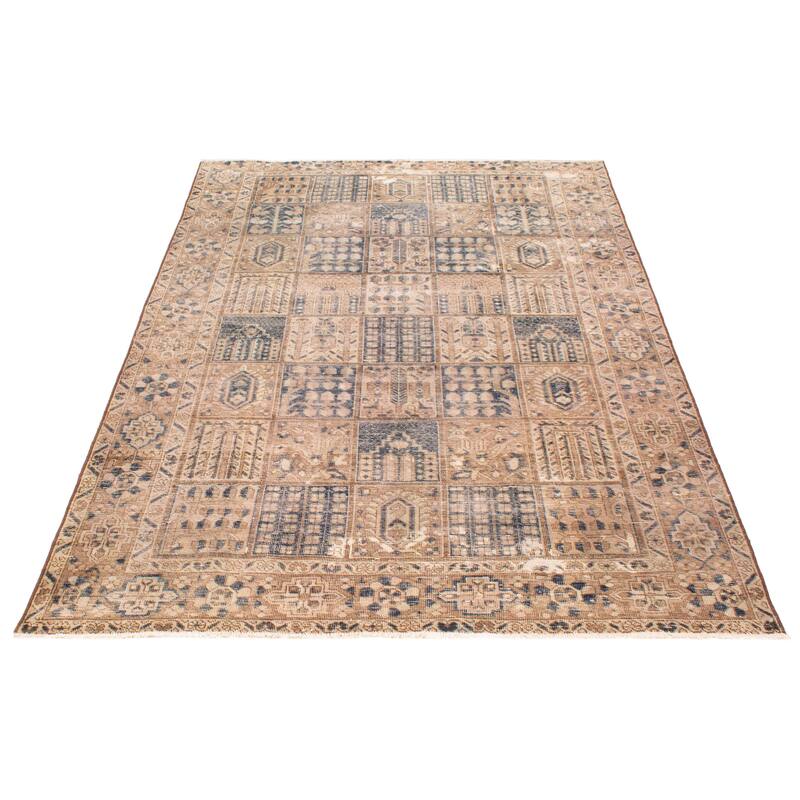 ECARPETGALLERY Hand-knotted Antalya Vintage Tan Wool Rug - 6'9 x 9'10