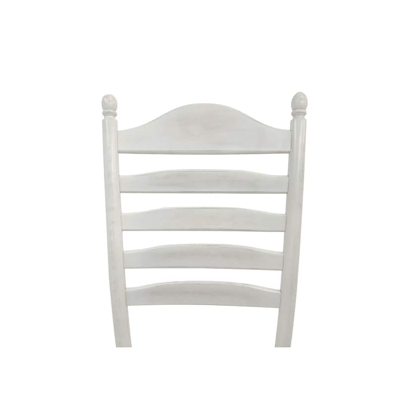 Ladder Backrest Dining Chair - 42" - Driftwood Brown