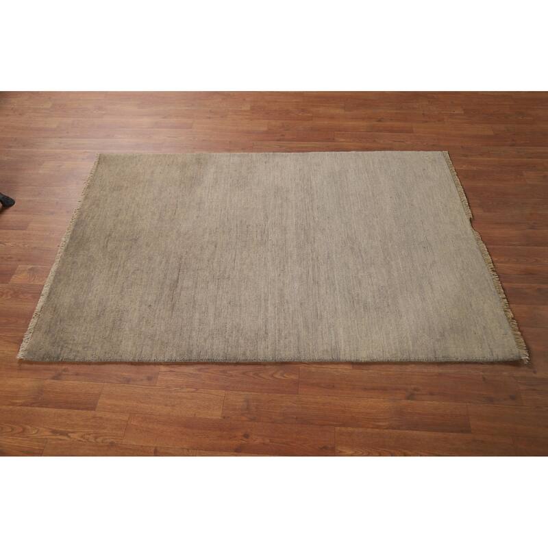 Modern Gabbeh Oriental Foyer Rug Handmade Acent Wool Carpet - 3'3"x 4'10"
