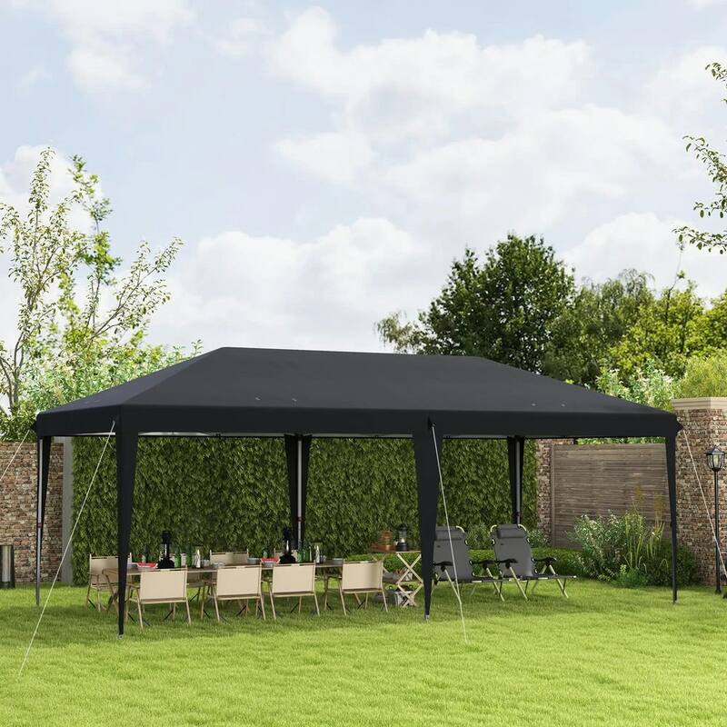 10' x 19.2' Outdoor Gazebo Pop Up Canopy Party Tent with Carrying Bag