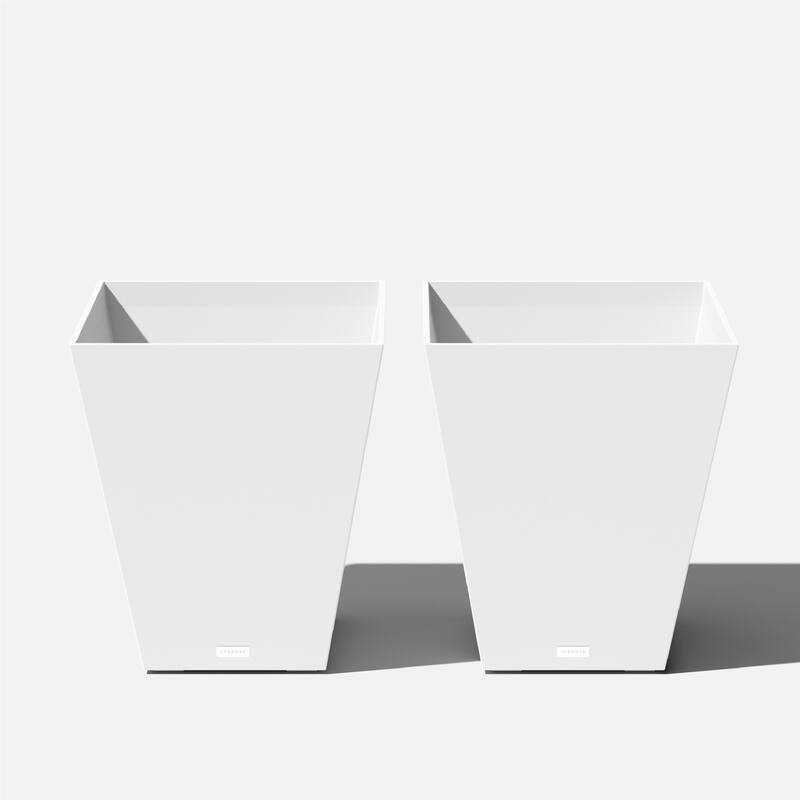 Pure Series Nobleton Planter - 22 inch - 2 Pack - White