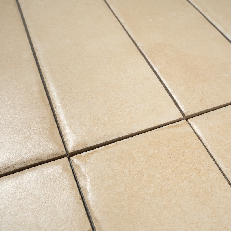 Cadence 3x16 Soft Beige Porcelain Zellige Square Wall and Floor Tile (14.21 sq ft/case) - 44 Pack