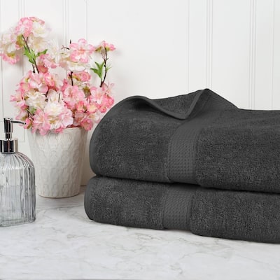Superior Egyptian Cotton Pile Heavyweight Bath Sheet Set of 2