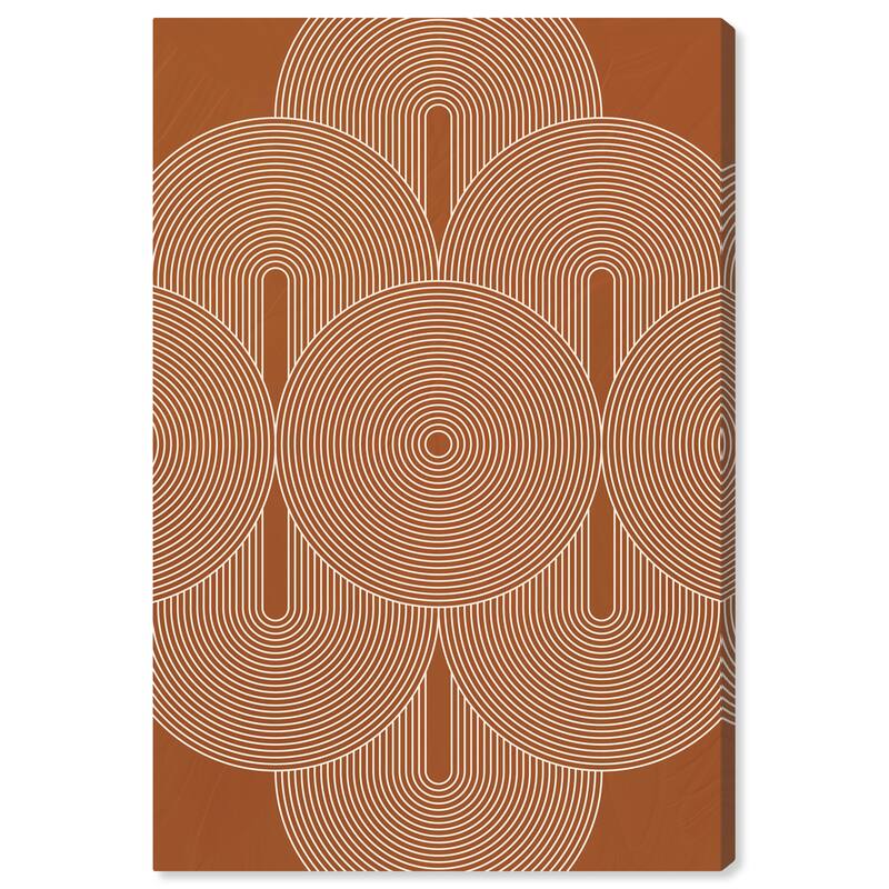 Wynwood Studio Canvas Abstract Revolving Brown and Modern & Contemporary Wall Art Canvas Print - 36 x 24