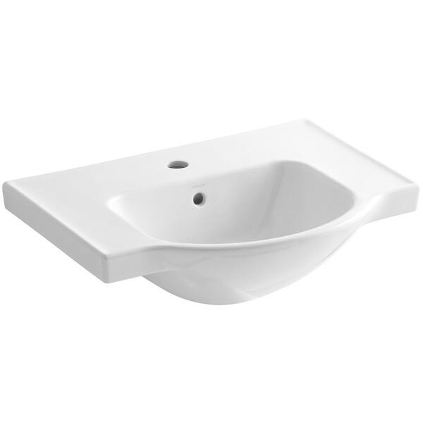 Shop Kohler K 5248 1 Veer 24 Pedestal Bathroom Sink Only With One Hole Overstock 16297680