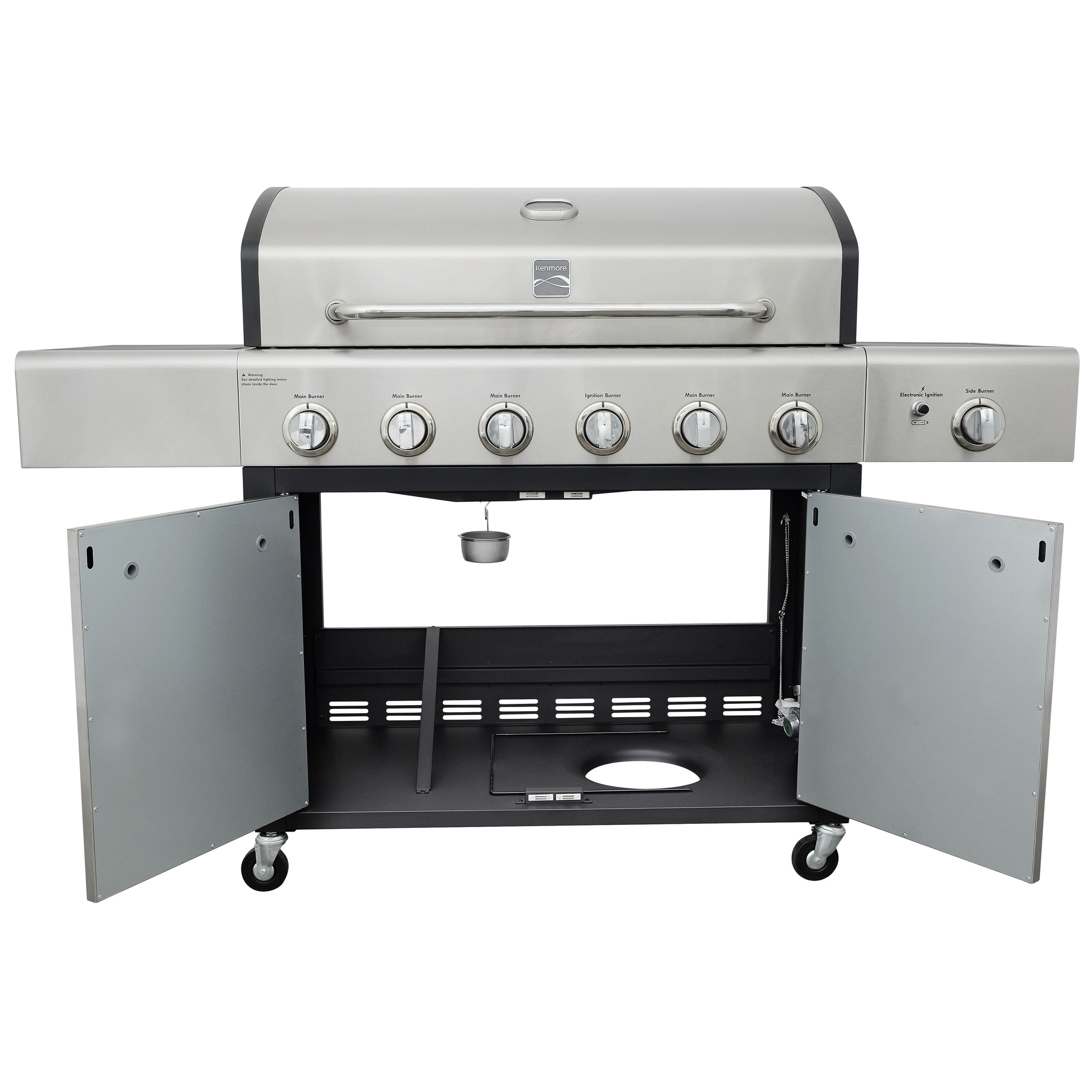 Kenmore 6-Burner Propane Gas Grill with Side Burner Bed Bath