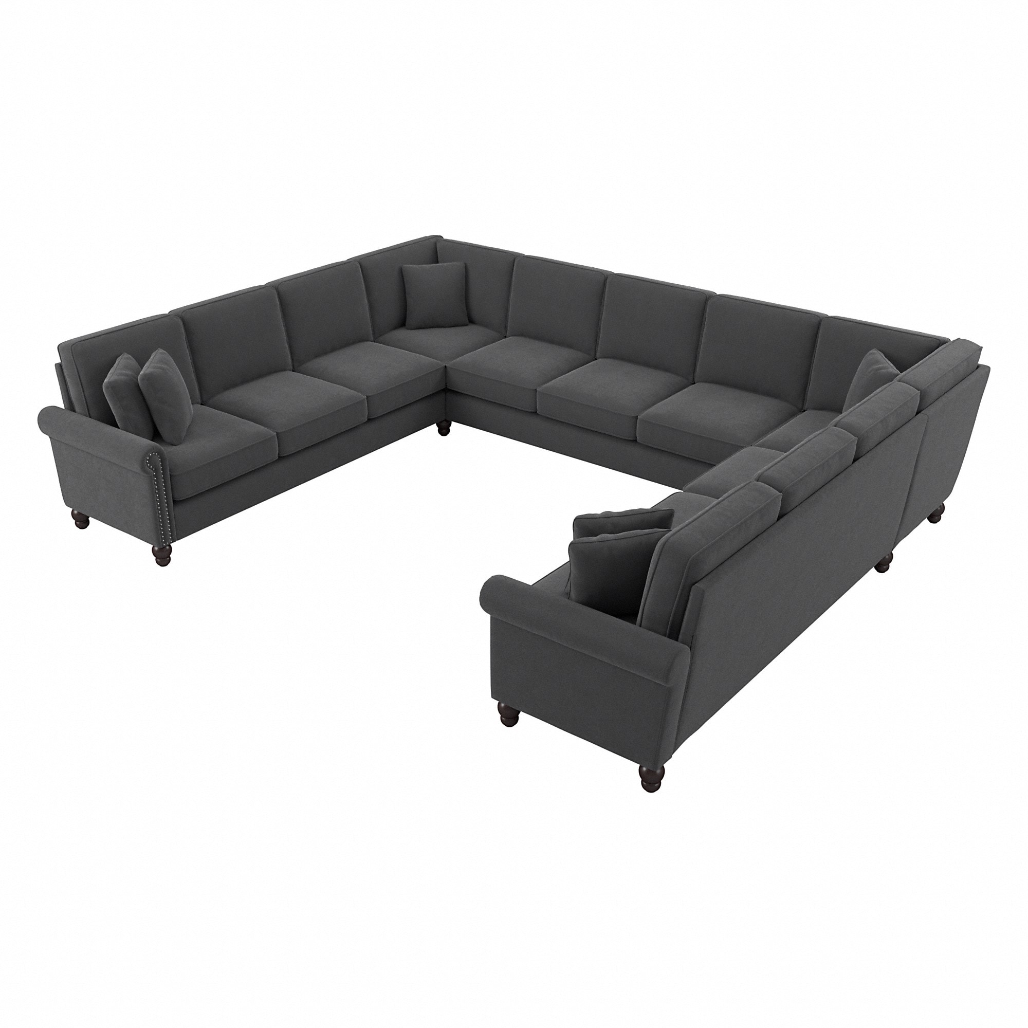 Bush Furniture Coventry 137W U Shaped Sectional Couch by