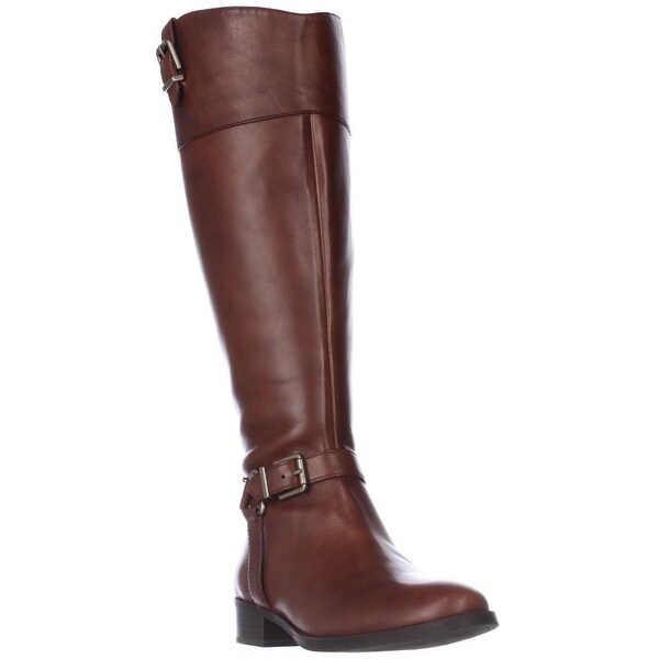 I35 Fedee Harness Strap Riding Boots, Cognac