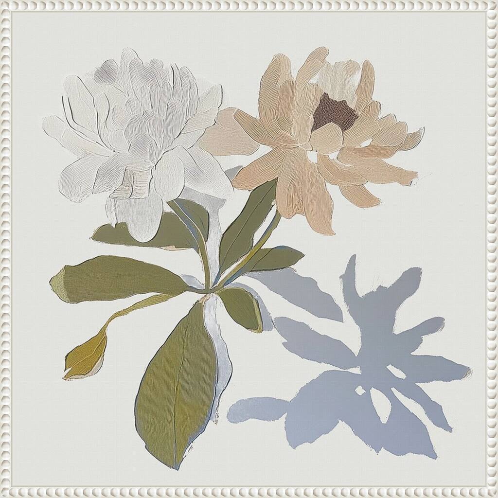 Delicate Essence No. 1 by Elara Yasna Framed Canvas Wall Art Print