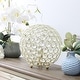 preview thumbnail 14 of 36, Elegant Designs Crystal Ball Sequin Chrome Table Lamp