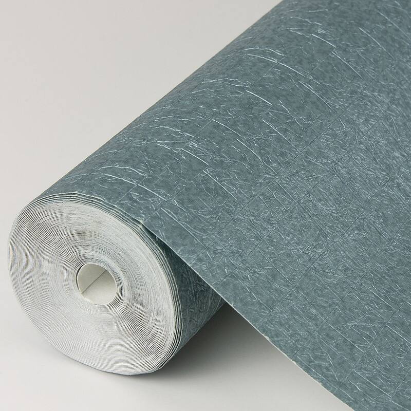 Brewster Basilic Blue Mosaic Wallpaper - 20.5in x 396in x 0.025in